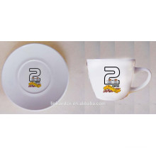 Haonai MU0108 Keramik Tasse Untertasse, Geschenk Keramik Kaffee-Set